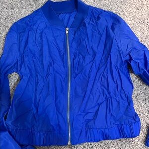 SHEIN Blue Bomber Jacket